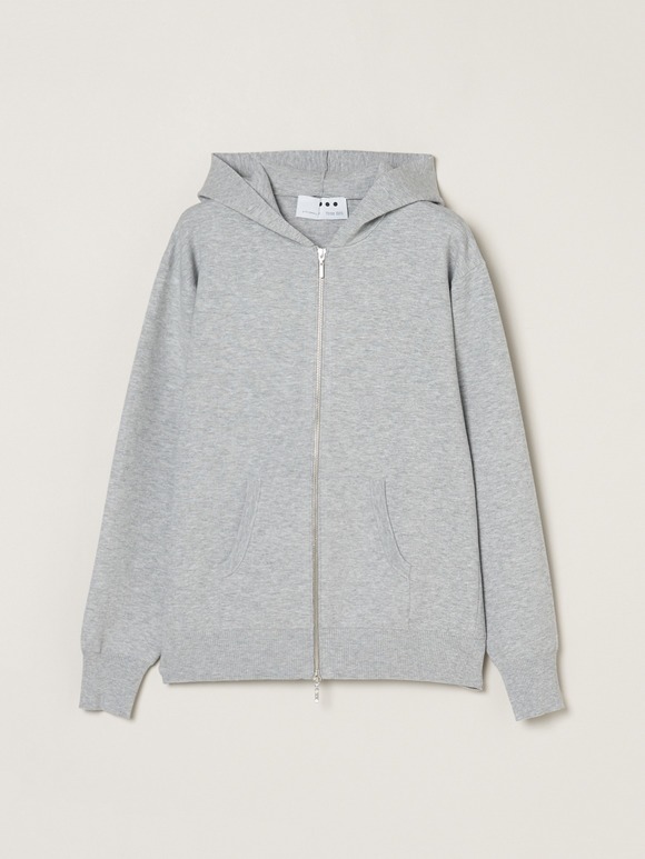 Power smooth knit zipup hoody