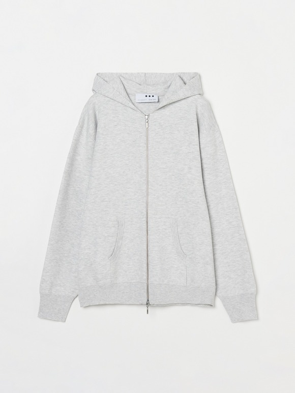 Power smooth knit zipup hoody