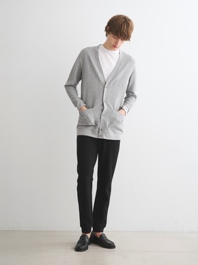 Men's waffle l/s cardigan 詳細画像