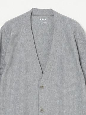 Men's waffle l/s cardigan 詳細画像