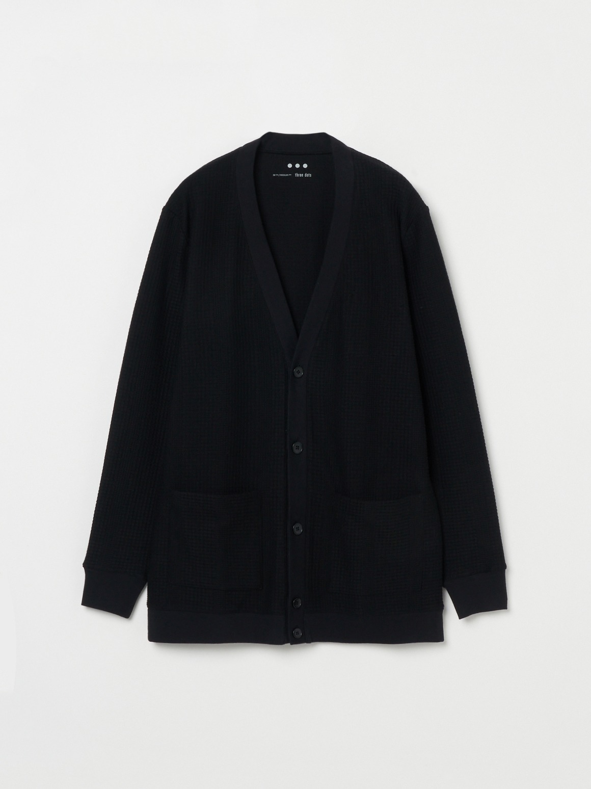 Men's waffle l/s cardigan｜スリードッツ オフィシャル 