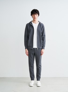 Men's stretch ponte zip hoody 詳細画像