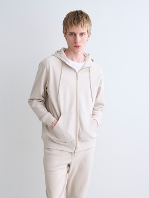 Men's stretch ponte zip hoody 詳細画像