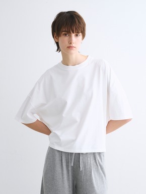 Powdery cotton half slv wide tee 詳細画像