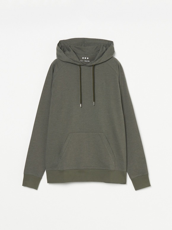 Men's powdery cotton pull hoody