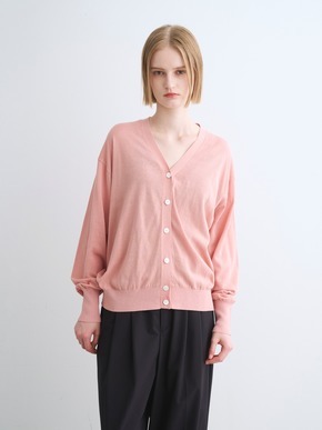 Soft cotton rayon cardigan 詳細画像