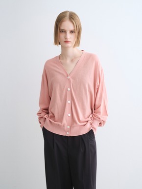 Soft cotton rayon cardigan 詳細画像