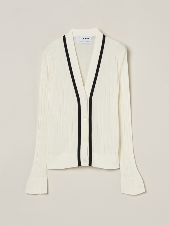 Soft cotton rayon rib cardigan