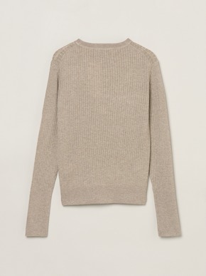 Lurex sweater rib knit tee 詳細画像