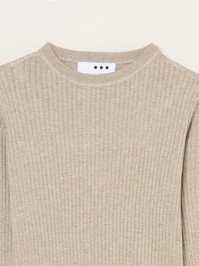 Lurex sweater rib knit tee 詳細画像
