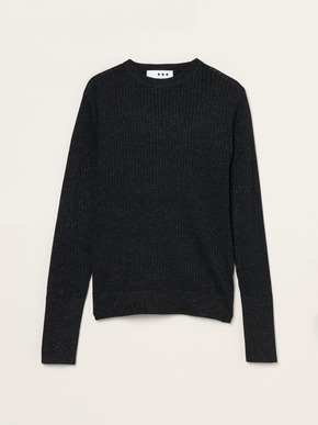 Lurex sweater rib knit tee 詳細画像