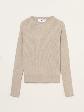 Lurex sweater rib knit tee 詳細画像