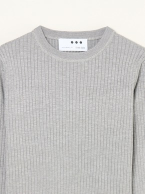 Basic sweater rib knit tee 詳細画像