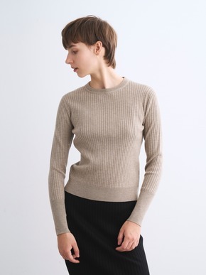 Basic sweater rib knit tee 詳細画像