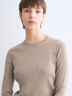 Basic sweater rib knit tee 詳細画像