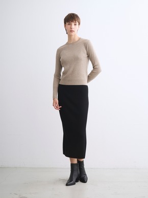 Basic sweater rib knit tee 詳細画像