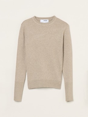 Basic sweater rib knit tee 詳細画像