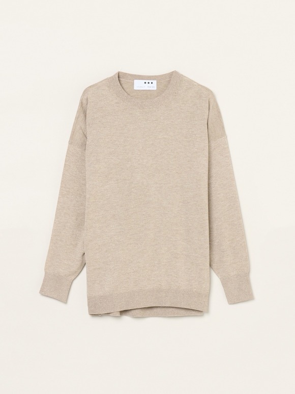 Lurex sweater loose pullover