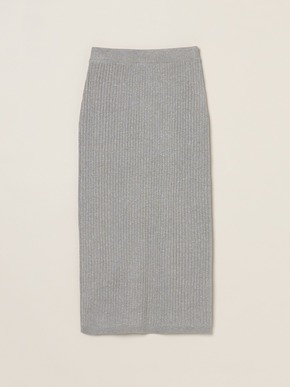 Lurex sweater rib skirt 詳細画像
