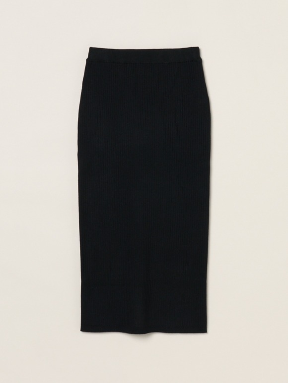 Basic sweater rib skirt