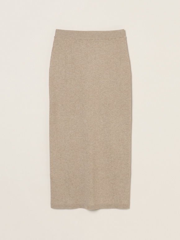 Basic sweater rib skirt