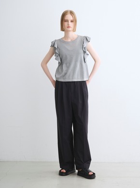 Shimmer sweater  ruffle top 詳細画像