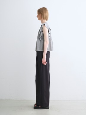 Shimmer sweater  ruffle top 詳細画像