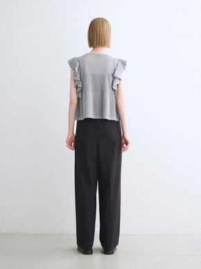 Shimmer sweater  ruffle top 詳細画像
