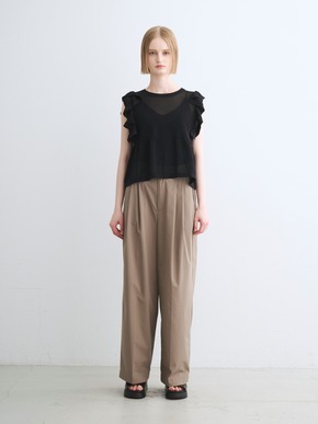 Shimmer sweater  ruffle top 詳細画像