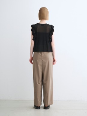 Shimmer sweater  ruffle top 詳細画像