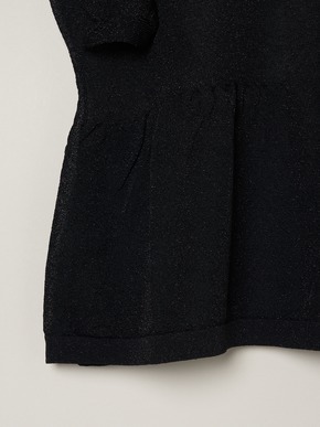 Shimmer sweater  ruffle top 詳細画像