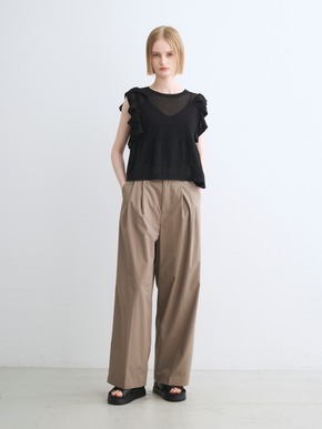 Shimmer sweater  ruffle top 詳細画像