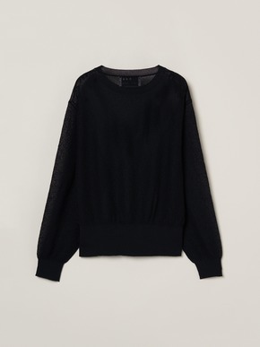 Shimmer sweater mesh top 詳細画像