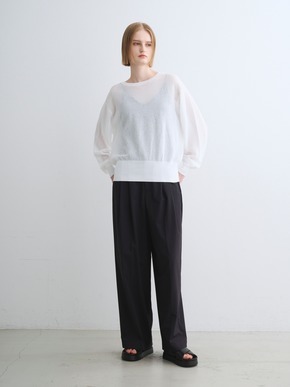 Shimmer sweater mesh top 詳細画像