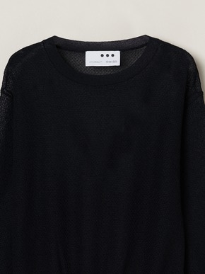 Shimmer sweater mesh top 詳細画像
