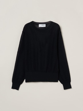 Shimmer sweater mesh top 詳細画像