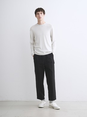 Men's cotton cashmere crew neck 詳細画像