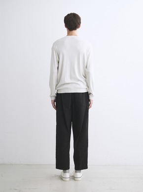 Men's cotton cashmere crew neck 詳細画像