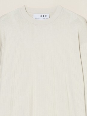 Men's cotton cashmere crew neck 詳細画像