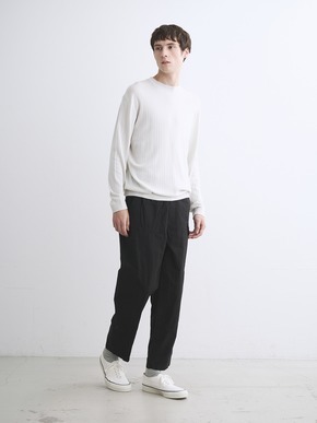 Men's cotton cashmere crew neck 詳細画像