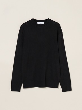 Men's cotton cashmere crew neck 詳細画像