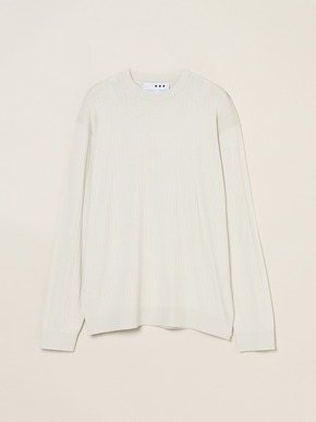 Men's cotton cashmere crew neck 詳細画像