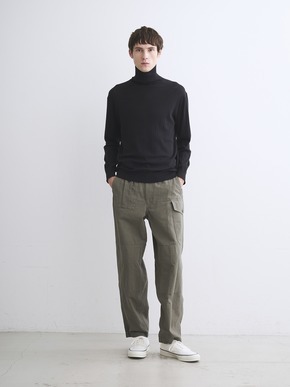 Men's cotton cashmere turtleneck 詳細画像