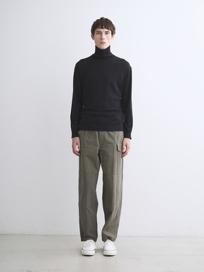 Men's cotton cashmere turtleneck 詳細画像