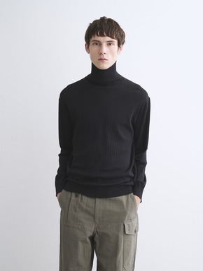 Men's cotton cashmere turtleneck 詳細画像