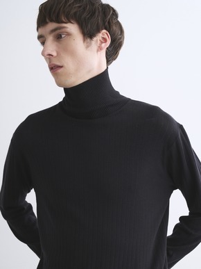 Men's cotton cashmere turtleneck 詳細画像