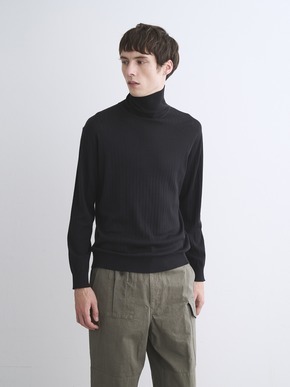 Men's cotton cashmere turtleneck 詳細画像