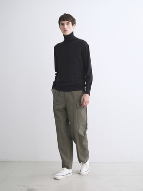 Men's cotton cashmere turtleneck 詳細画像