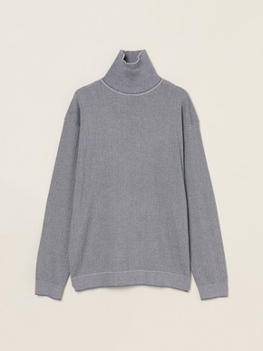 Men's cotton cashmere turtleneck 詳細画像