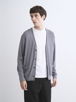 Men's cotton cashmere cardigan 詳細画像